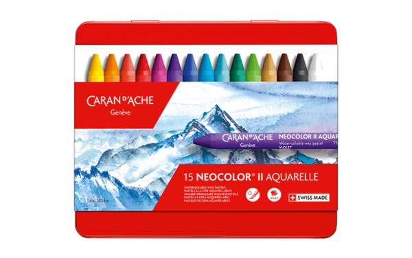 Caran D'Ache Neocolor II Water Soluble Crayon Set of 15