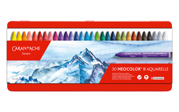 Caran D'Ache Neocolor II Water Soluble Crayon Set of 30