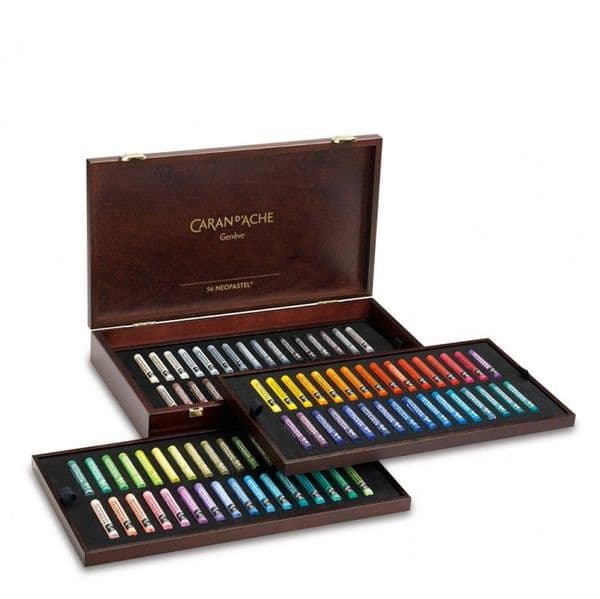 Caran D'ache Neopastel 96 Wooden Box Set