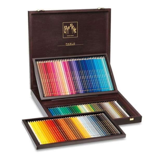 Caran D'ache Pablo Colour Pencils 120 Wooden Box Set