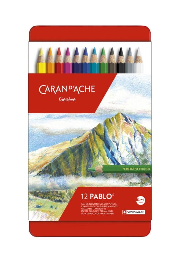 Caran D'Ache Pablo Permanent Pencils Set of 12