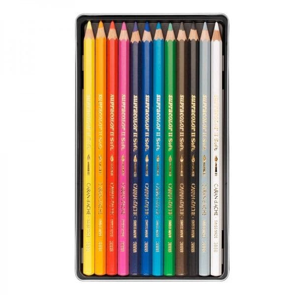 Caran D'Ache Supracolor Watercolour Pencils Set of  12