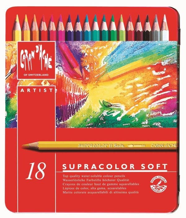 Caran D'Ache Supracolor Watercolour Pencils Set of 18