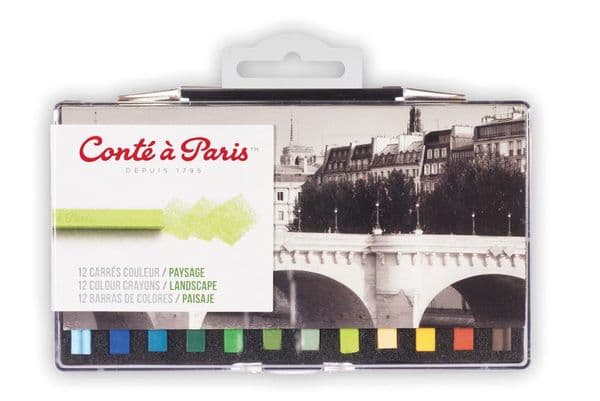 Conte Carres Crayons 12 Landscape Colours