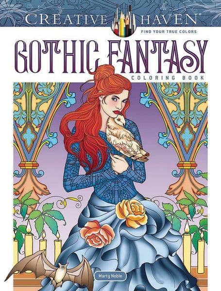 Creative Haven Gothic Fantasy Coloring Book