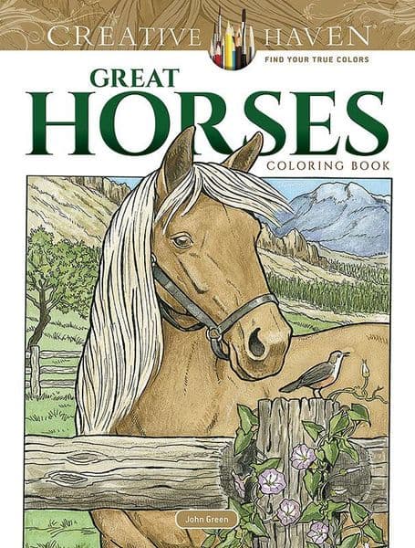 Creative Haven Great Horses Coloring Book