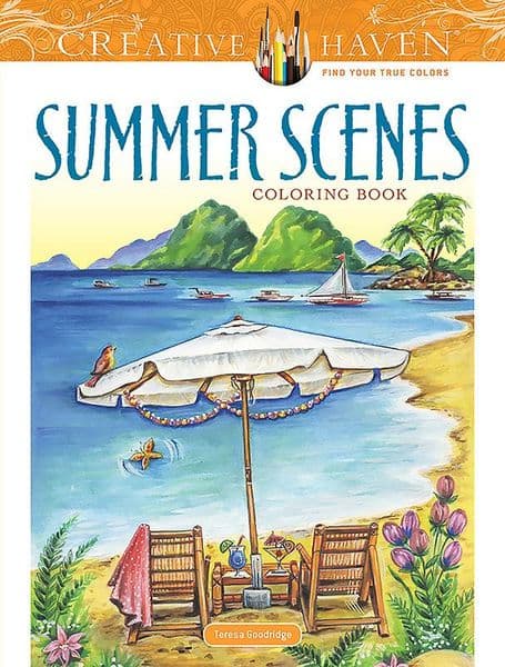 Creative Haven Summer Scenes Coloring Book