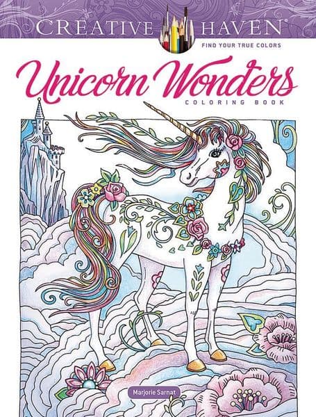 Creative Haven Unicorn Wonders Coloring Book