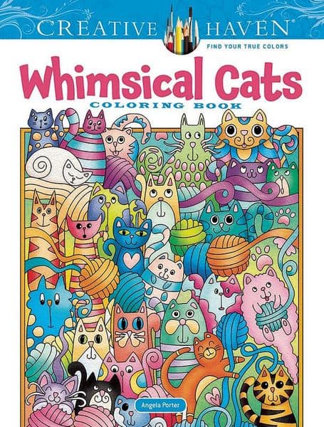 Creative Haven Whimsical Cats Coloring Book