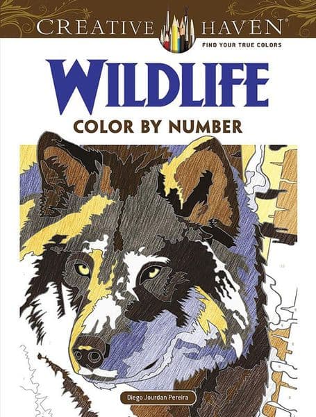 Creative Haven Wildlife Color by Number Coloring Book