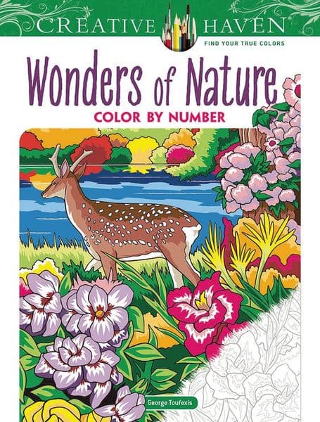 Creative Haven Wonders of Nature Color by Number