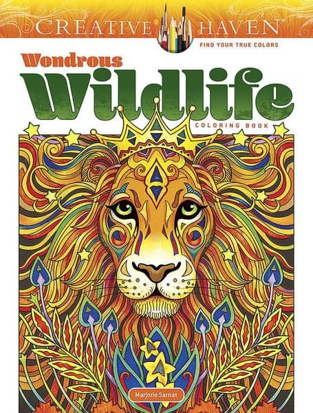 Creative Haven Wondrous Wildlife Coloring Book