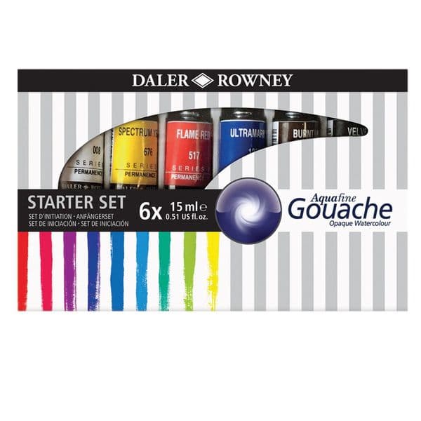 Daler Rowney Aquafine Gouache Set of 6