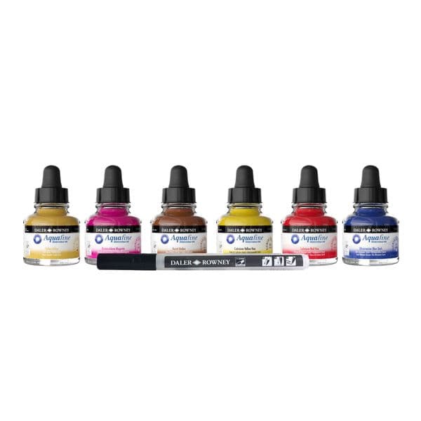 Daler Rowney Aquafine Introduction Ink Set