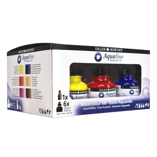 Daler Rowney Aquafine Introduction Ink Set