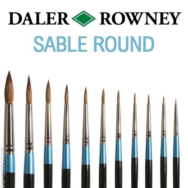 Daler Rowney Aquafine Sable Watercolour Brushes ROUND