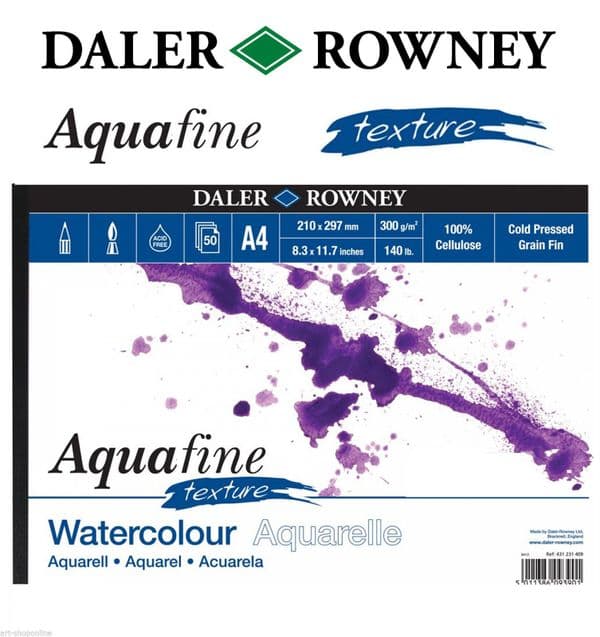 Daler Rowney Aquafine Watercolour Pad Textured