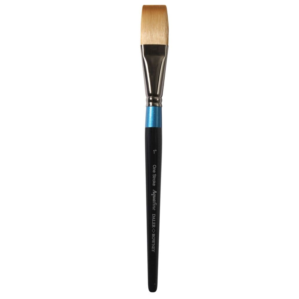 DALER ROWNEY Aquafine Short Handle Short Flat AF55 Watercolour Brush ,3/4in