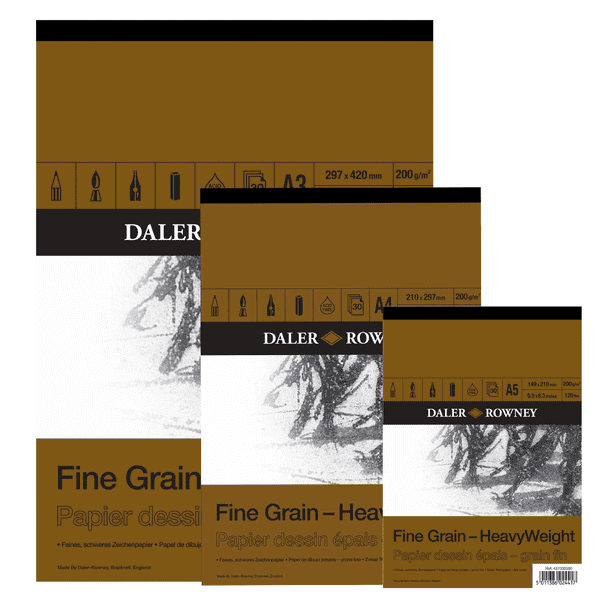 Daler Rowney Fine Grain Heavyweight Sketch Pad 200gsm