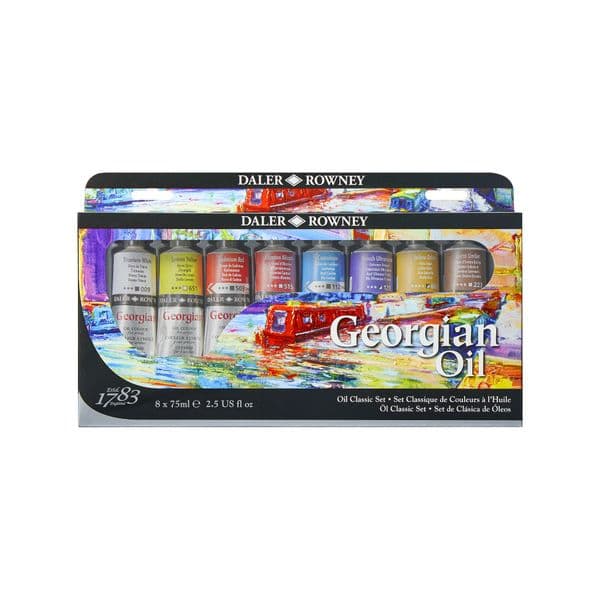 Daler Rowney Georgian Oil Classic Set 8 x 75ml