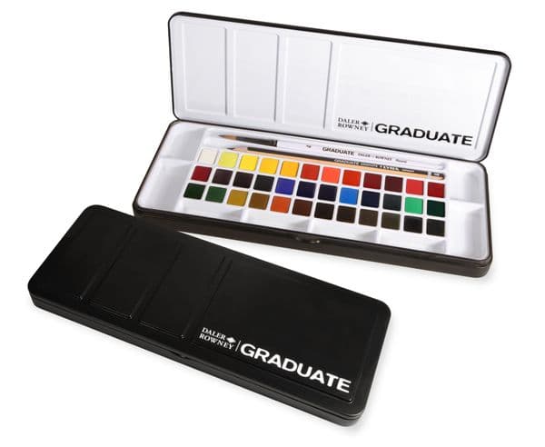 Daler Rowney Graduate Watercolour Set 36 half pans