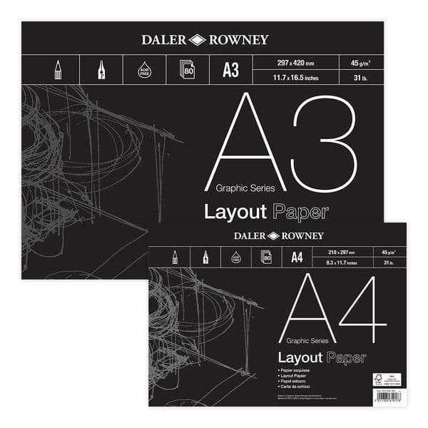 Daler Rowney Graphic Series Layout Pad 45gsm