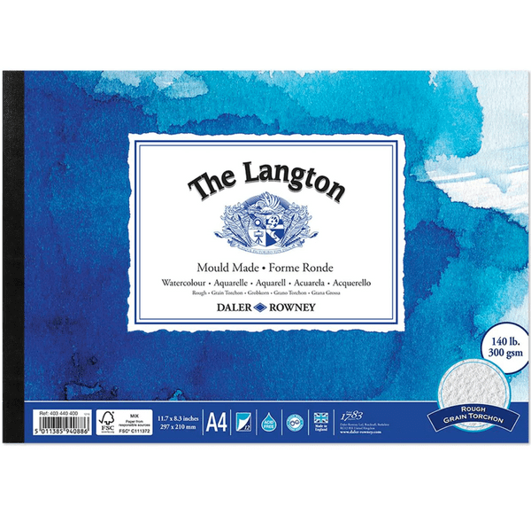 Daler Rowney Langton Artists Watercolour Pads 140 lb ROUGH