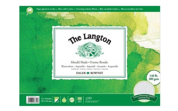 Daler Rowney Langton Watercolour Block 140lb Not