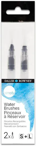 Daler Rowney Simply Water Brush Set: Pack of 2
