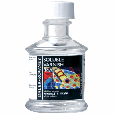 Daler Rowney Soluble Matt Varnish 75ml for Acrylic