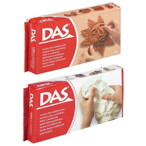 DAS Terracotta and White Air Drying Modelling Clay