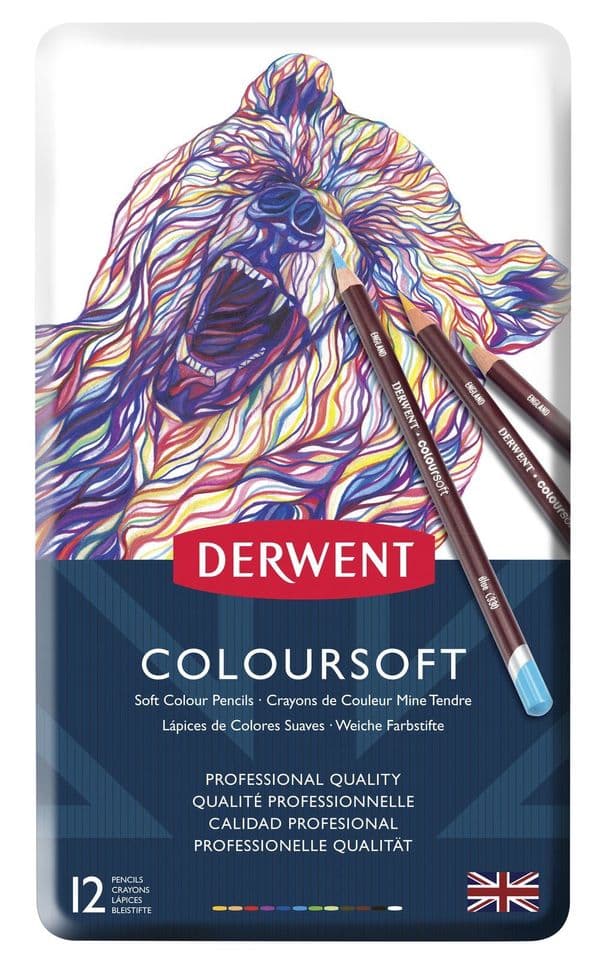 Derwent Coloursoft Artists' Coloured Pencils Tin Sets