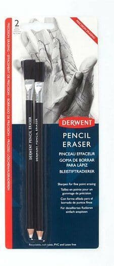 Derwent Pencil Eraser And Brush pack of 2