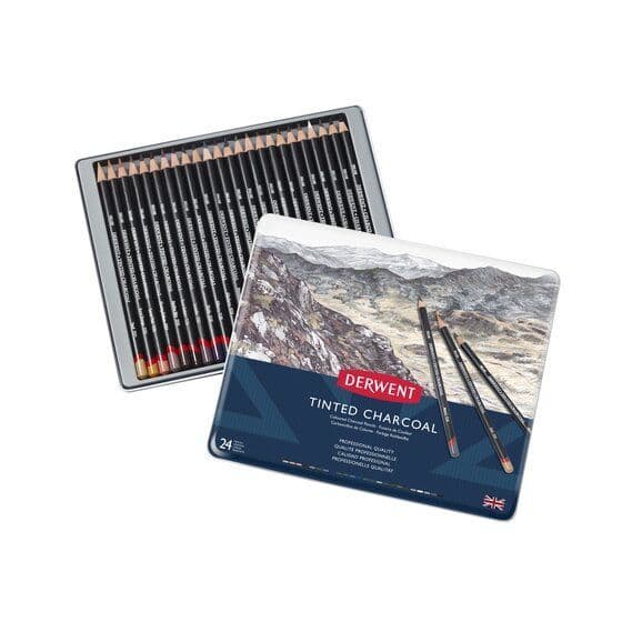 Derwent Tinted Charcoal Pencil Set