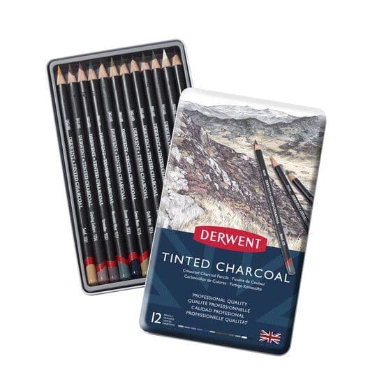 Derwent Tinted Charcoal Pencil Set