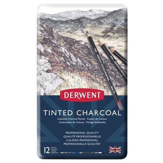 Derwent Tinted Charcoal Pencil Set
