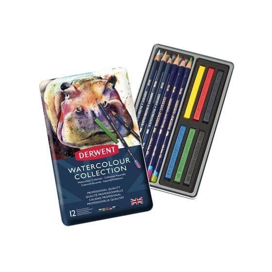 Derwent Watercolour Collection 12 Tin