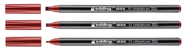 Edding Calligraphy Pens - Crimson