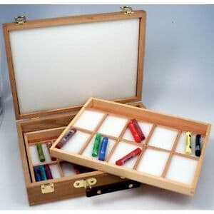Epworth Wooden Pastel Storage Box