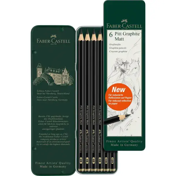 Faber Castell Pitt Graphite Matt Pencil 6 Set