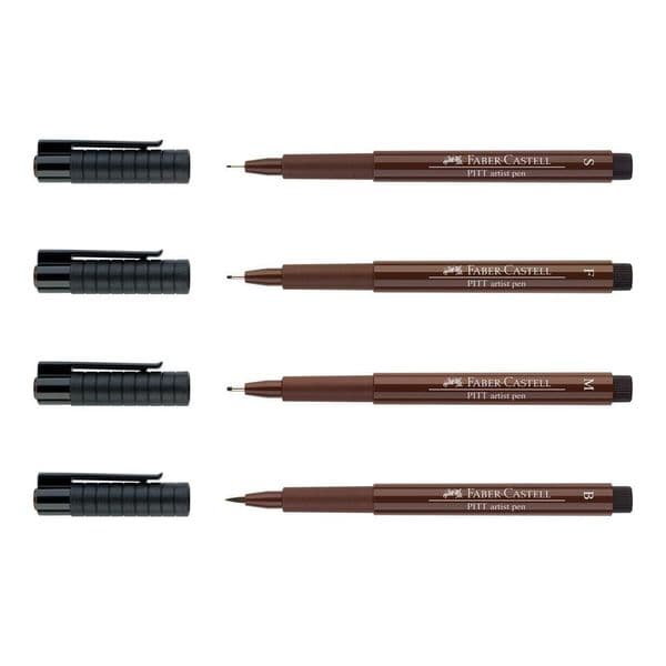 Faber Castell Pitt Pens (Sold individually) in sepia
