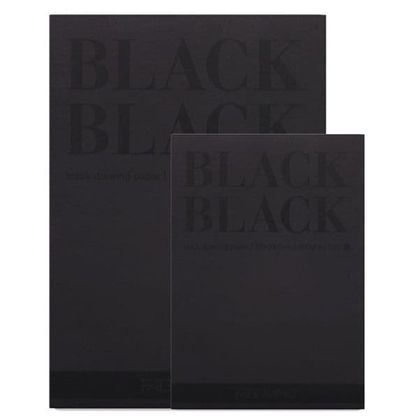 Fabriano Black Black drawing paper pad 20 sheets 300gsm