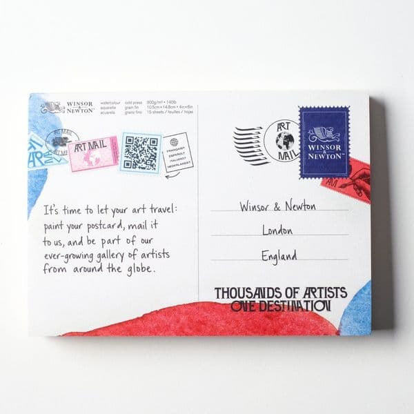 FREE Winsor & Newton Artmail Watercolour Postcard Pad