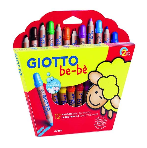 Giotto be-be Large Color Pencils Set of 12