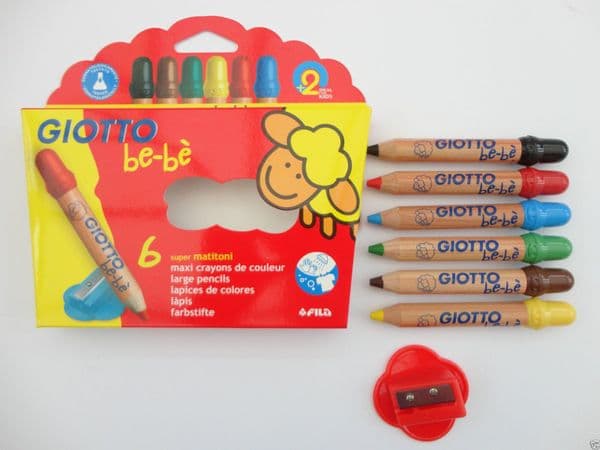 Giotto be-be Large Color Pencils Set of 6