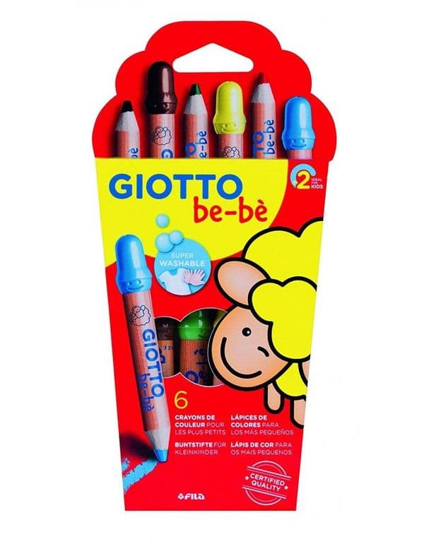 Giotto be-be Large Color Pencils Set of 6