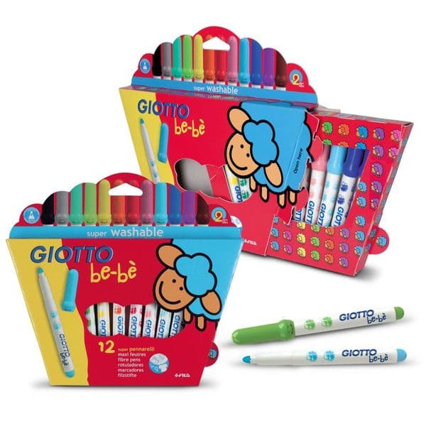 Giotto Be-Be Super Fibre Washable Pens Pack