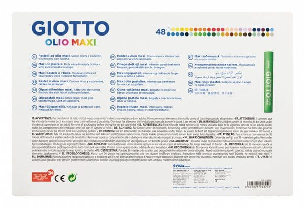 Giotto Olio Maxi Oil Pastel 48 Set