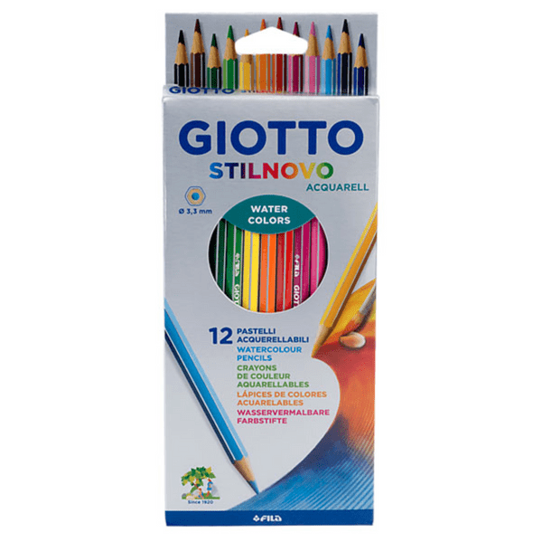 Giotto Stilnovo Acquarell Watercolour Pencils Pack of 12