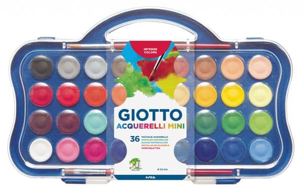 Giotto Watercolour Disc Set of 36 Colours